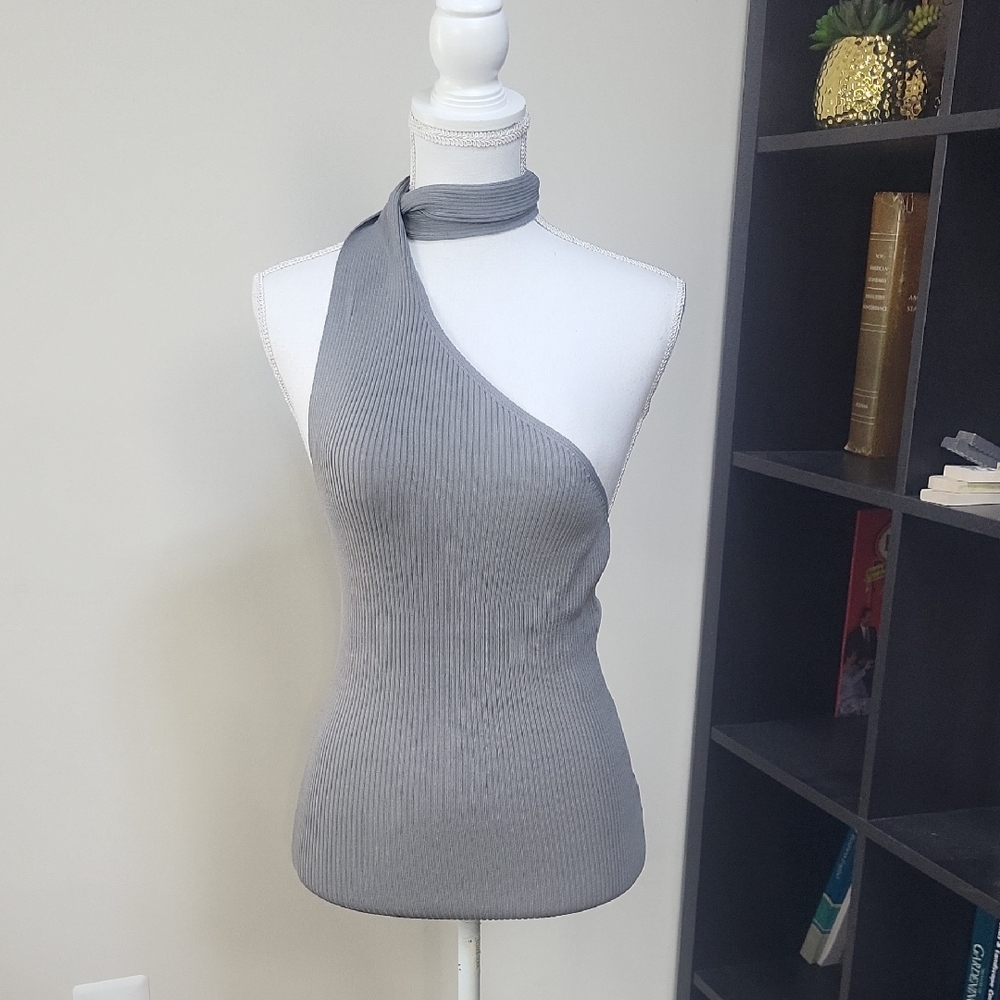 ATOIR Jasper Top in Ash Sleeveless Asymmetrical Knit Top (or Mini Dress)